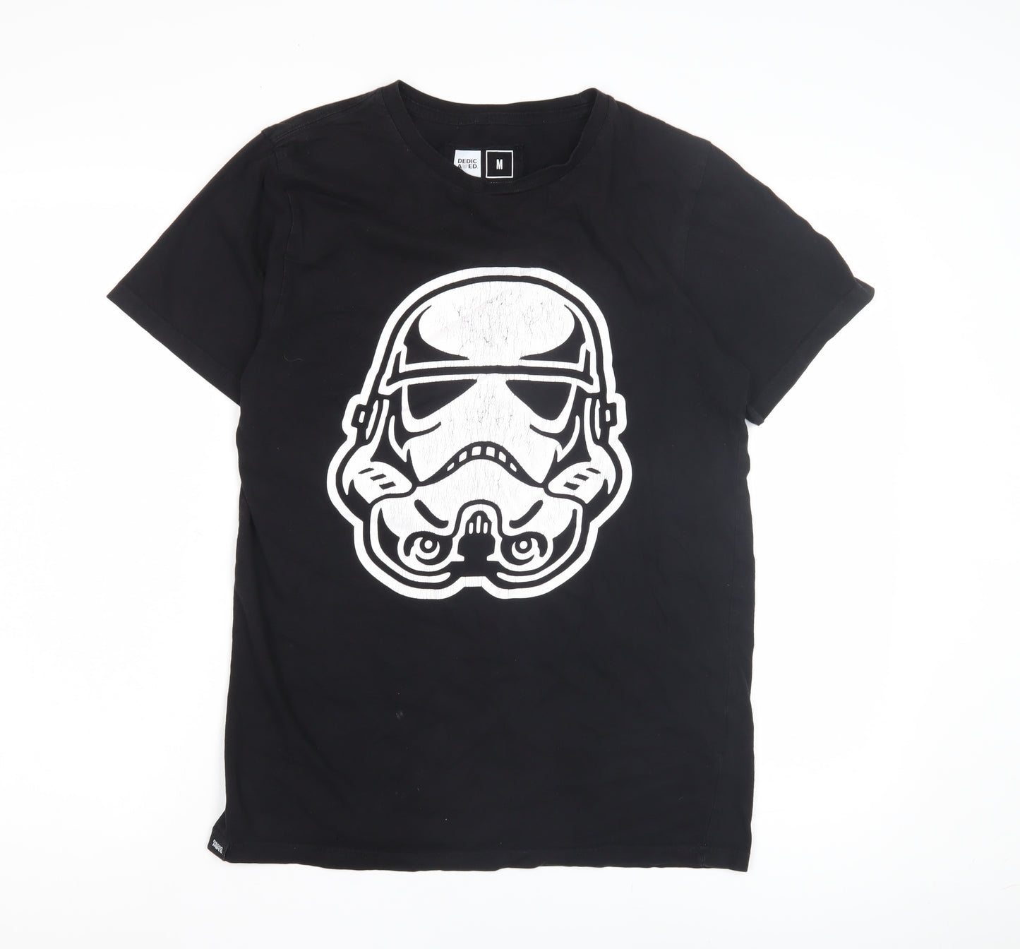 Dedicated Men's Black Star Wars T-Shirt M Movie Graphic