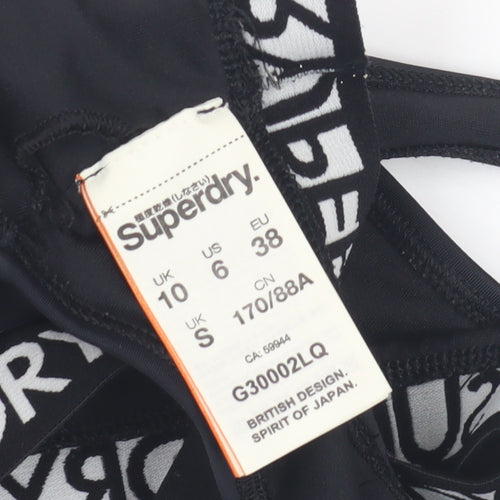 Superdry Black Women's Activewear Crop Top Size S