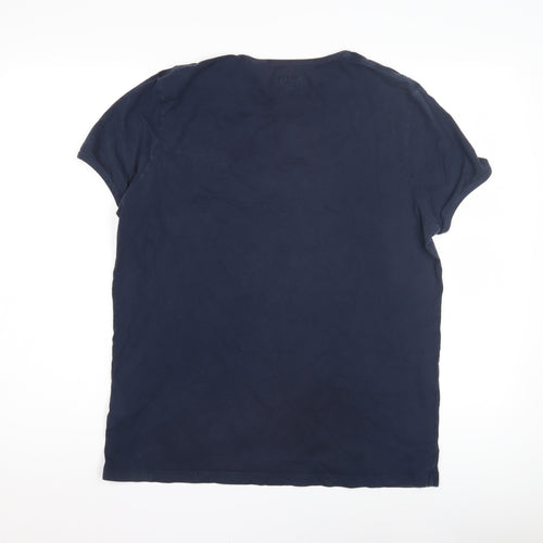 Jack Wills Men's Blue Cotton Crew Neck T-Shirt M