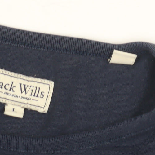 Jack Wills Men's Blue Cotton Crew Neck T-Shirt M