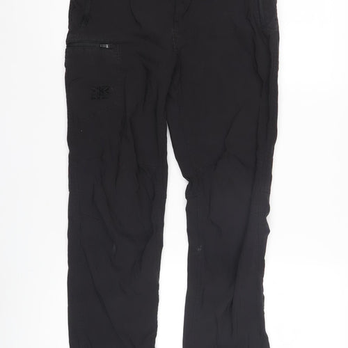 Karrimor Boys Black Trousers 13 Years Zip Pocket Activewear