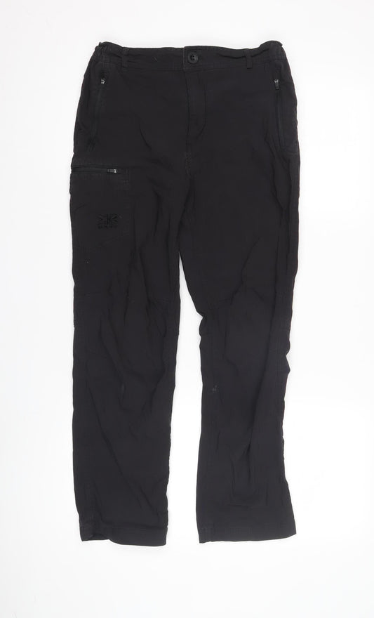 Karrimor Boys Black Trousers 13 Years Zip Pocket Activewear