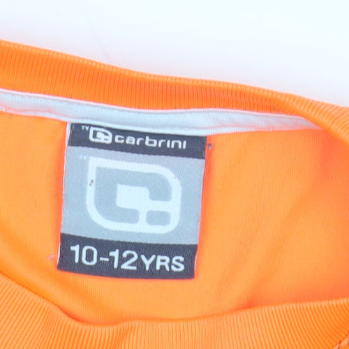 Carbrini Boys Orange Football Jersey T-Shirt 10-11 Years
