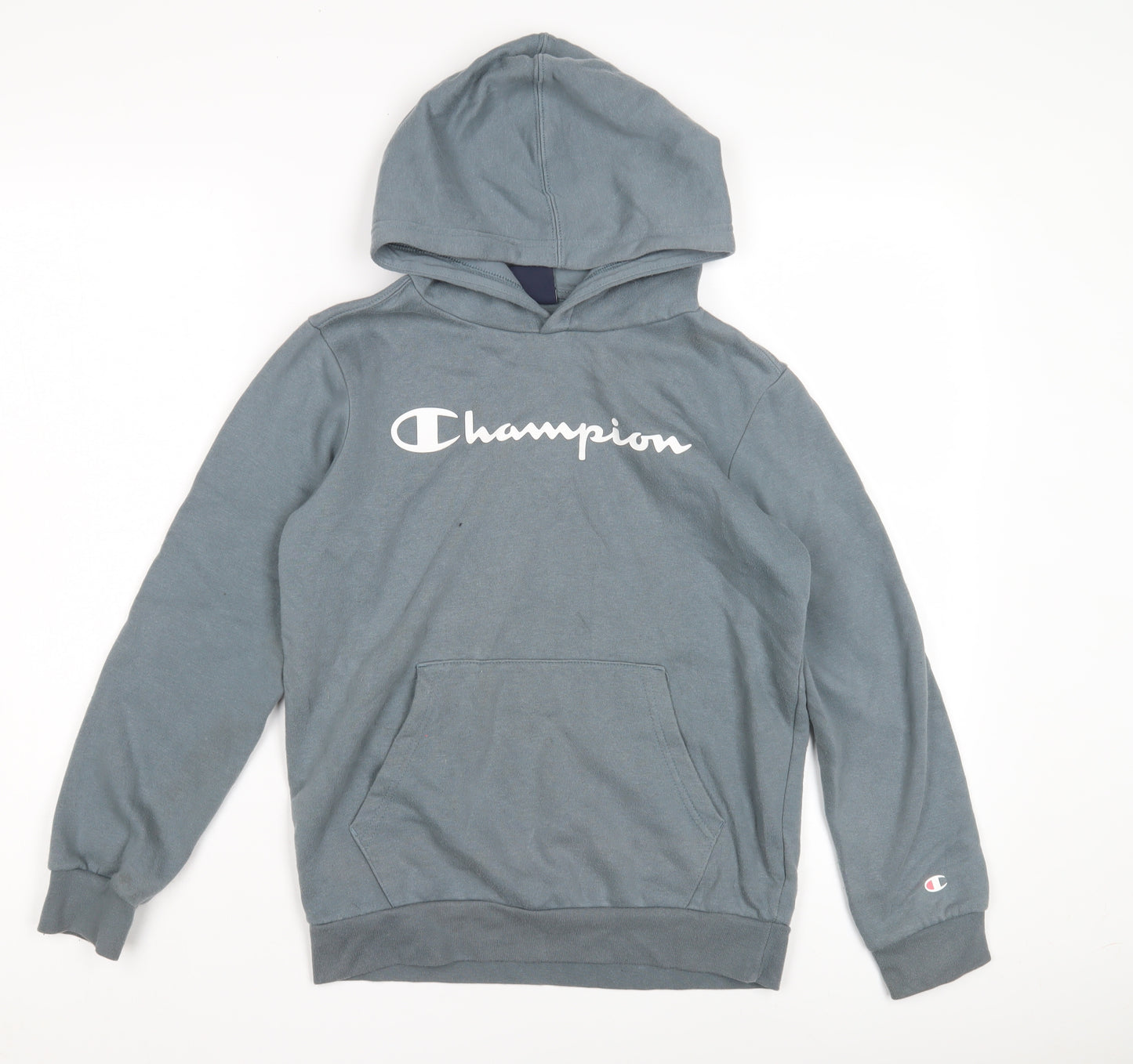 Champion Boys Blue Pullover Hoodie L - Sporty & Stylish