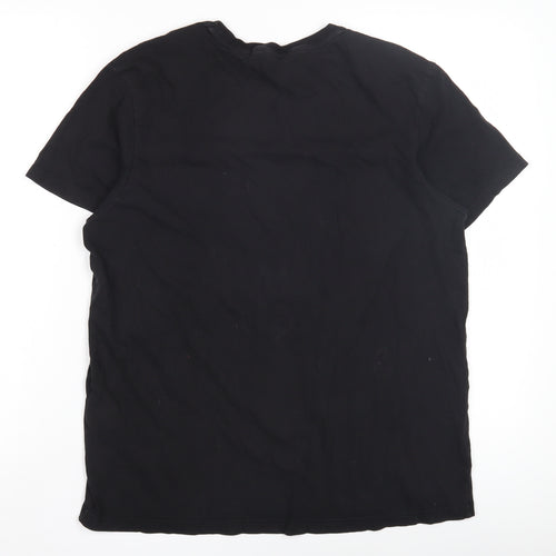 Ben Sherman Men's Black Cotton Printed T-Shirt Size M