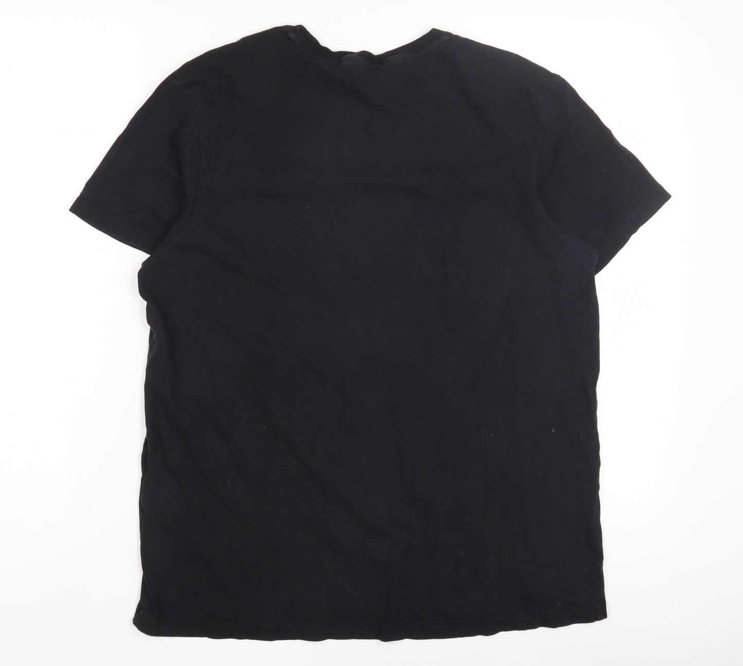 Ben Sherman Men's Black Cotton Printed T-Shirt Size M