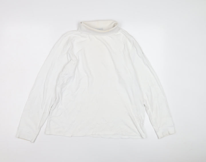 Lyle & Scott White Women's Roll Neck Long Sleeve T-Shirt