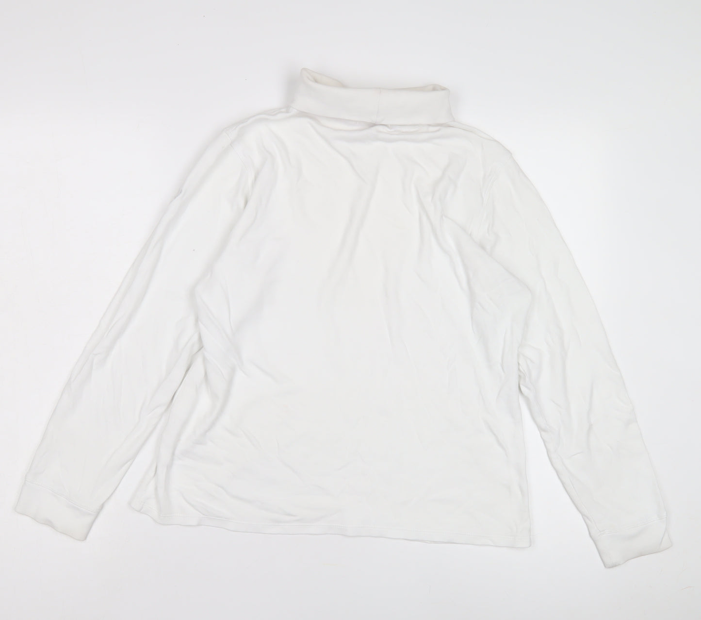 Lyle & Scott White Women's Roll Neck Long Sleeve T-Shirt