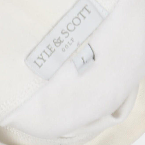 Lyle & Scott White Women's Roll Neck Long Sleeve T-Shirt