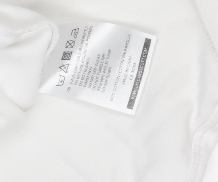 Lyle & Scott White Women's Roll Neck Long Sleeve T-Shirt