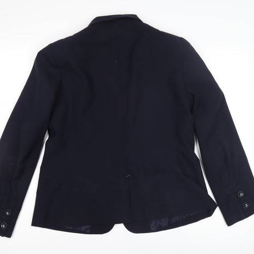 BHS Women's Blue Blazer 18 Lined Single-Breasted