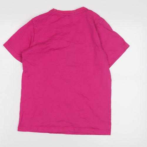 Macau Women's Pink T-Shirt, S, Crew Neck, Casual Wear