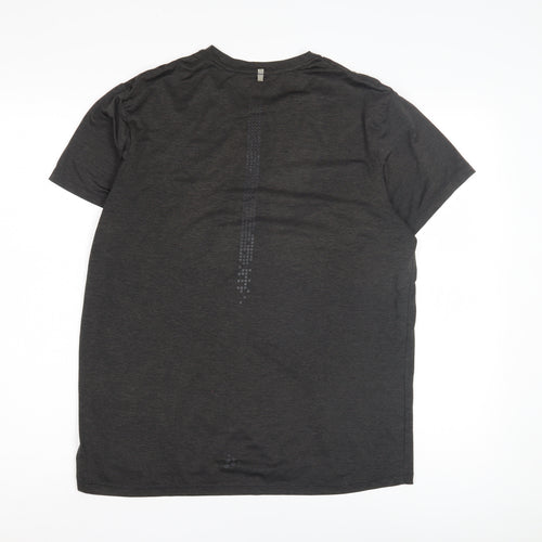 Craft Men's Black Graphic Print Medium T-Shirt