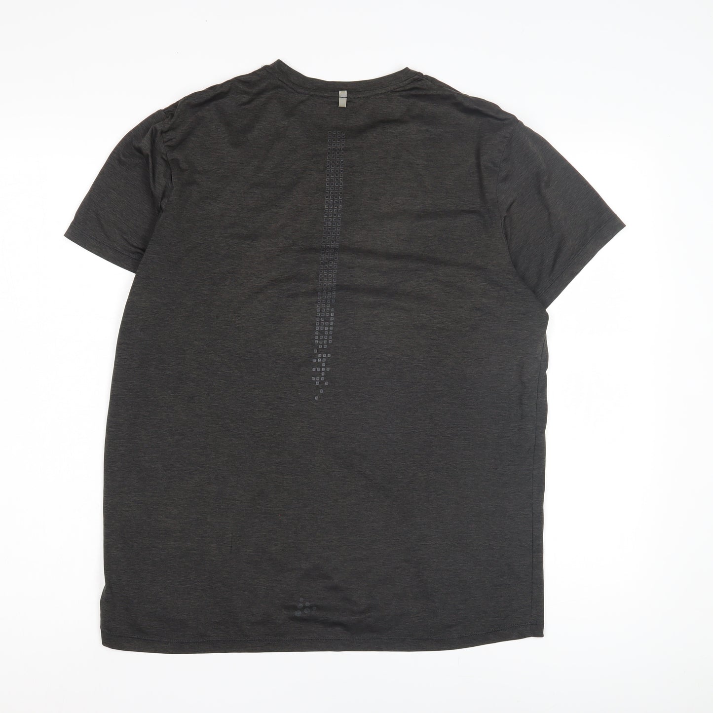 Craft Men's Black Graphic Print Medium T-Shirt