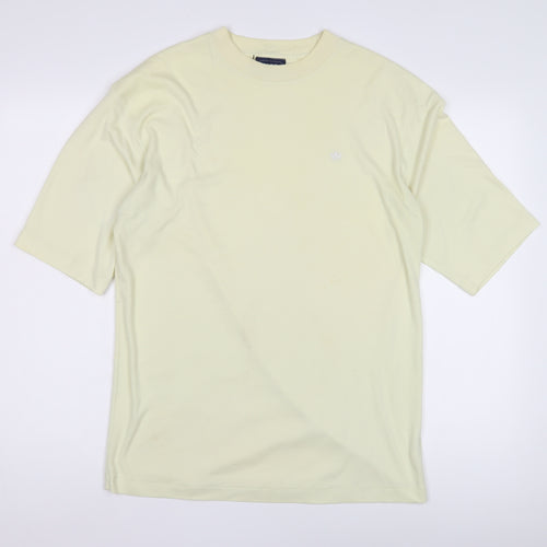 GADDI Men's Ivory Crew Neck T-Shirt L