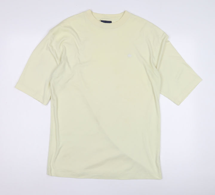 GADDI Men's Ivory Crew Neck T-Shirt L