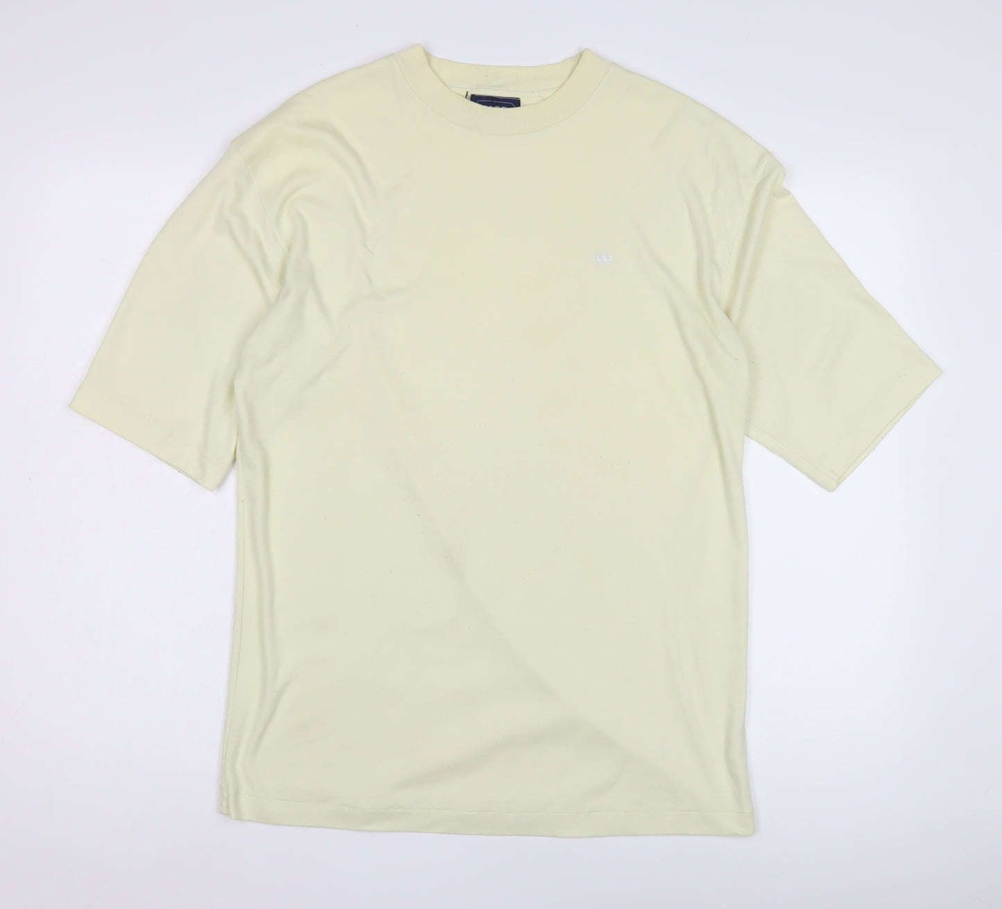 GADDI Men's Ivory Crew Neck T-Shirt L