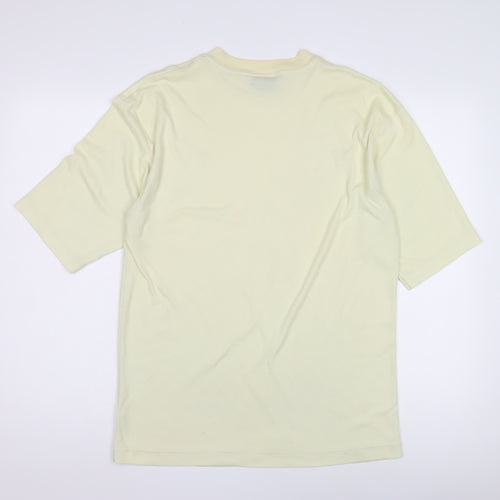 GADDI Men's Ivory Crew Neck T-Shirt L