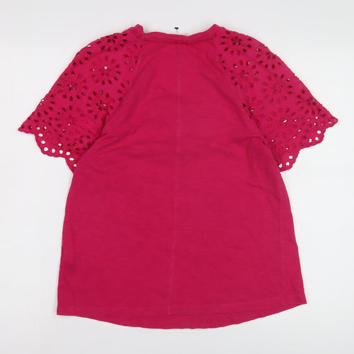 Marks and Spencer Women's Pink V-Neck Top