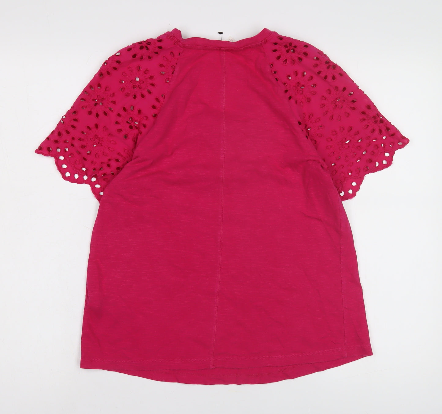 Marks and Spencer Women's Pink V-Neck Top