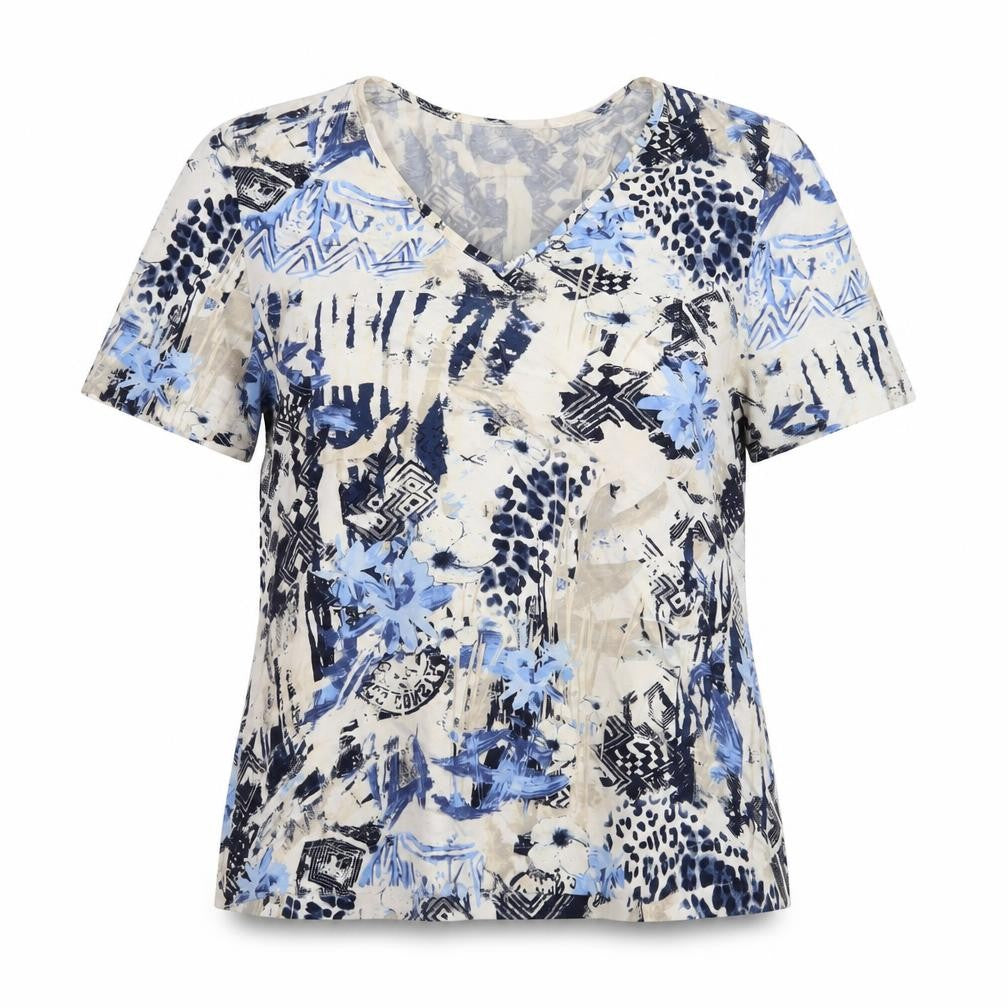 Front view of Sommermann Women's Multicoloured Floral T-Shirt -, size 14