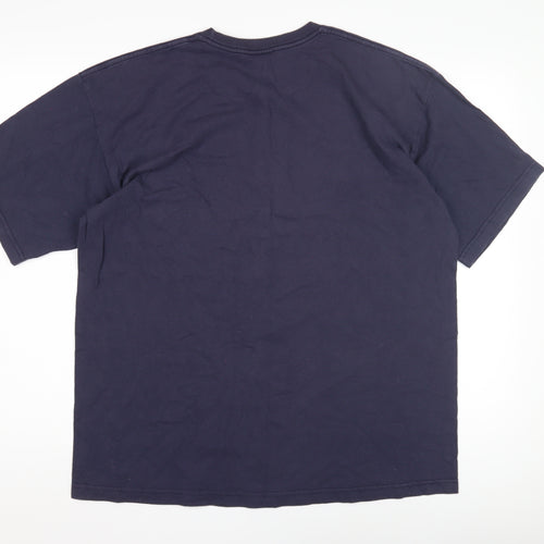 Bayside Men's XL Blue Graphic Patriotic T-Shirt