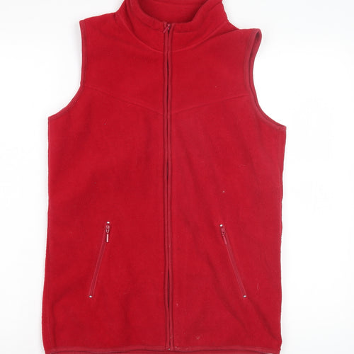 EWM Pure Classics Women's Red Fleece Zip Waistcoat S