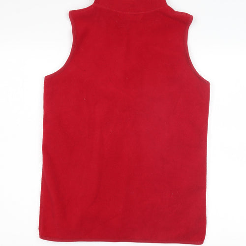 EWM Pure Classics Women's Red Fleece Zip Waistcoat S
