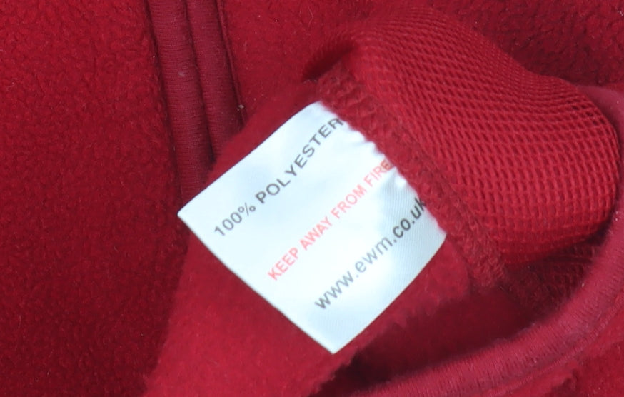 EWM Pure Classics Women's Red Fleece Zip Waistcoat S