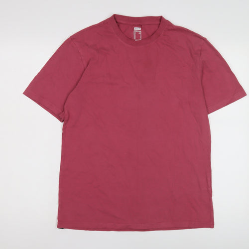 Decathlon Men's Red Crew Neck T-Shirt - Size S