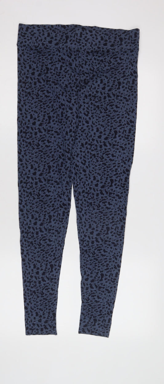 Marks and Spencer Women's Blue Animal Print Leggings Size 12