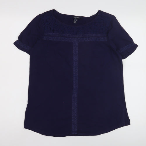 Lands' End Women's Blue Blouse, M, Casual and Stylish
