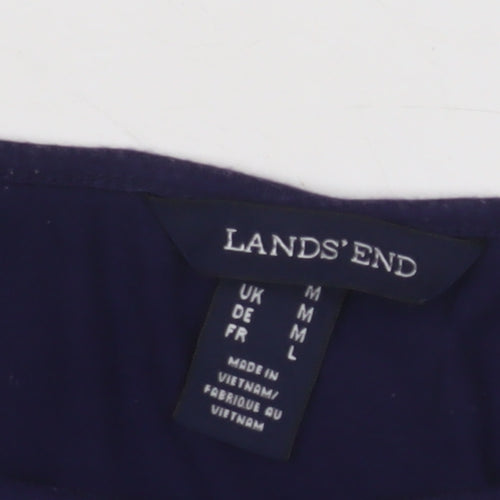 Lands' End Women's Blue Blouse, M, Casual and Stylish