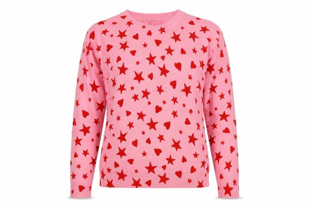 Front view of Marks & Spencer Women's Pink jumper, size 12