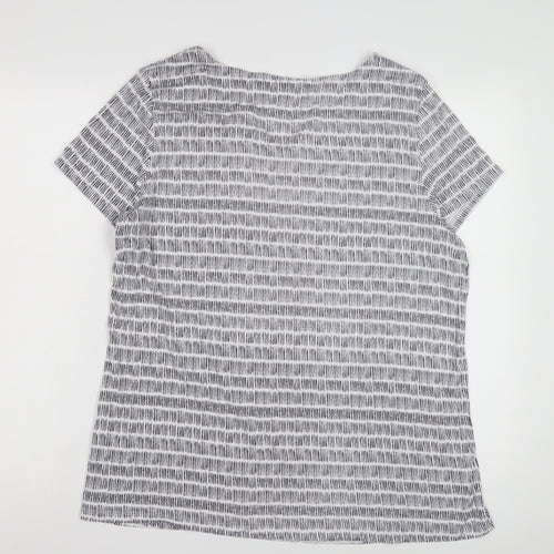 Bonmarché Women's Multicoloured V-Neck T-Shirt Size 18