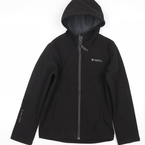 Mountain Warehouse Boys Black Soft Shell Jacket 9-10 Years