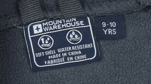 Mountain Warehouse Boys Black Soft Shell Jacket 9-10 Years