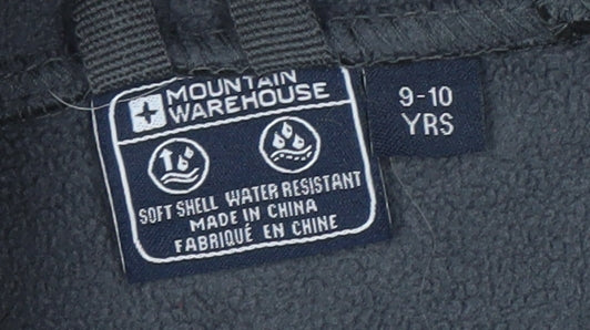 Mountain Warehouse Boys Black Soft Shell Jacket 9-10 Years