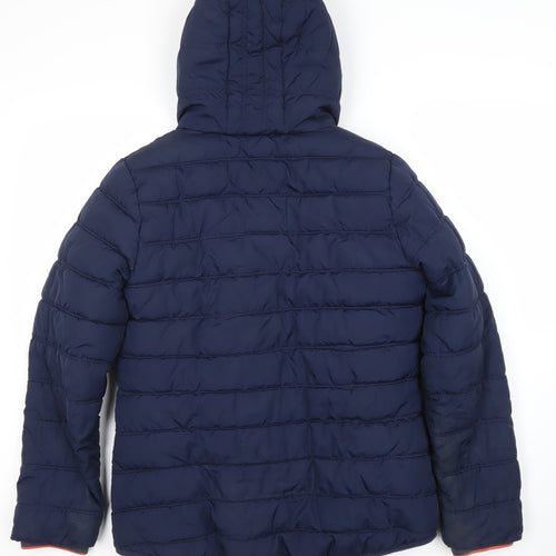 Johnnie b Boys' Blue Puffer Jacket 16 with Hood
