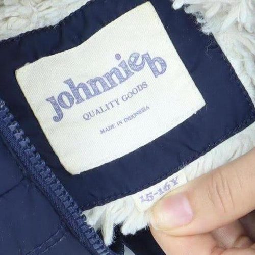 Johnnie b Boys' Blue Puffer Jacket 16 with Hood