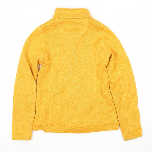 Brasher Women's Yellow Knit Jacket, S, Autumn Casual