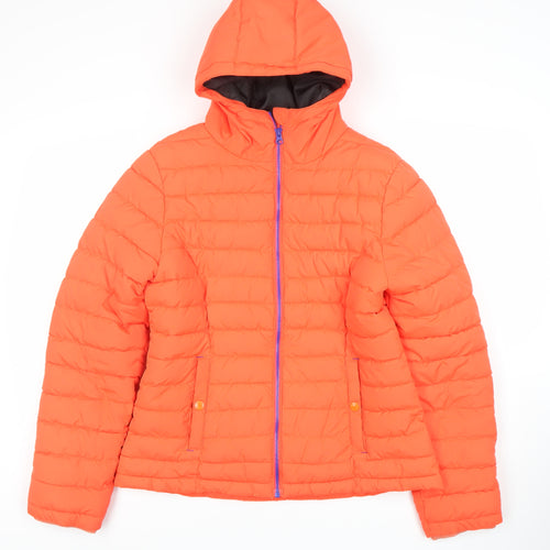 Johnnie b Boys Orange Puffer Jacket 16 Years Hooded Winter