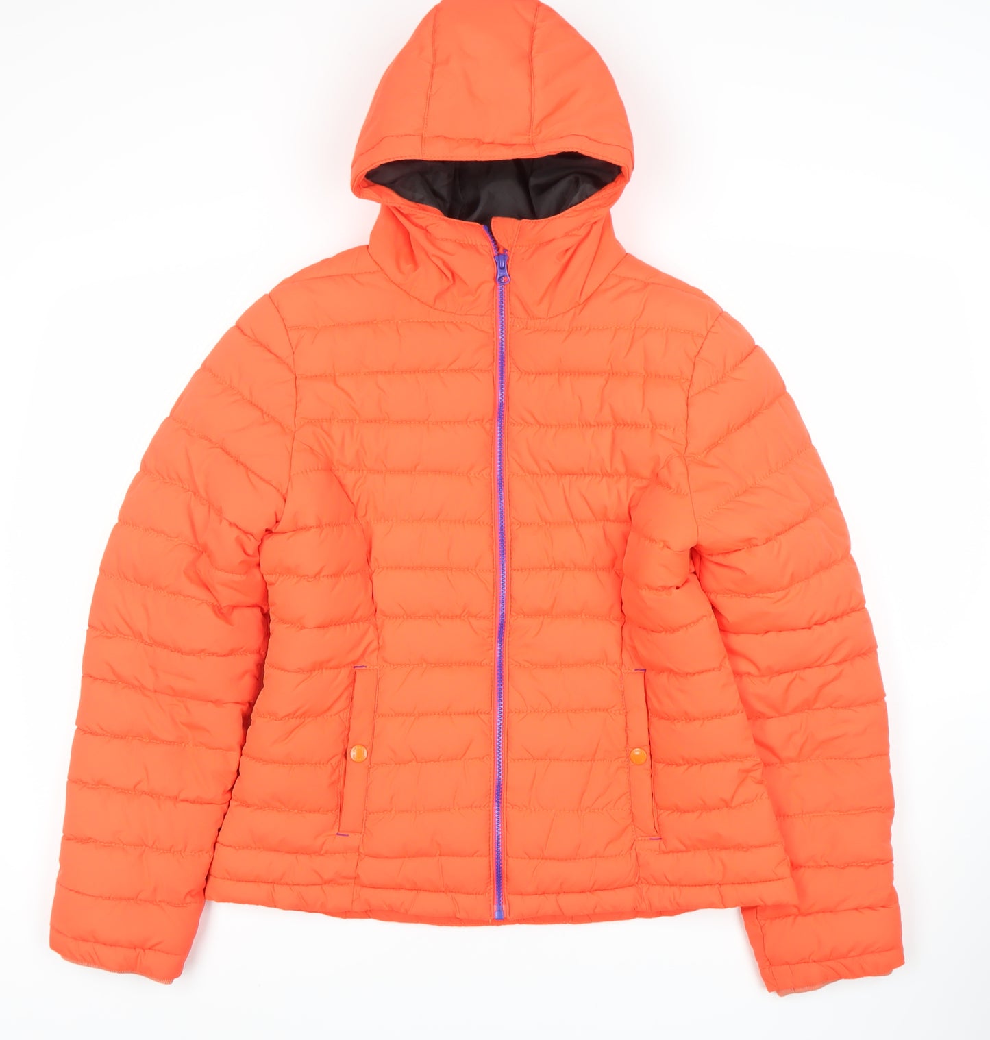 Johnnie b Boys Orange Puffer Jacket 16 Years Hooded Winter