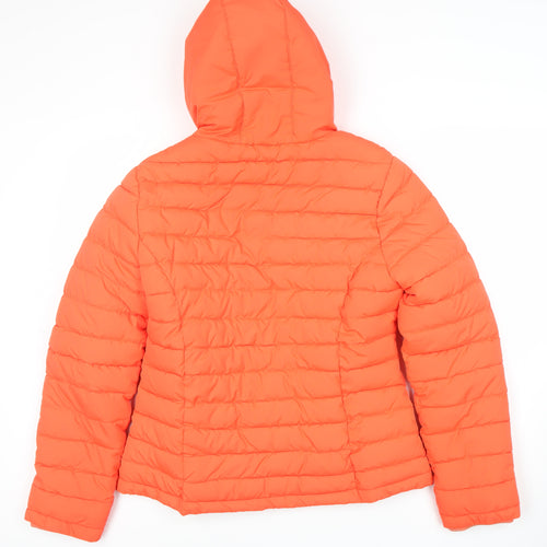 Johnnie b Boys Orange Puffer Jacket 16 Years Hooded Winter