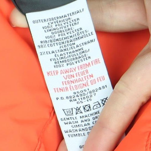 Johnnie b Boys Orange Puffer Jacket 16 Years Hooded Winter