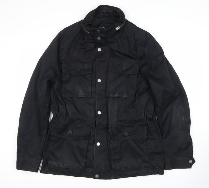 H&M Women's Black Parka Jacket, Medium, Casual Wear