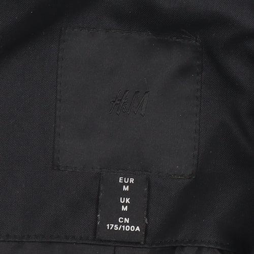 H&M Women's Black Parka Jacket, Medium, Casual Wear