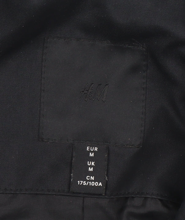 H&M Women's Black Parka Jacket, Medium, Casual Wear