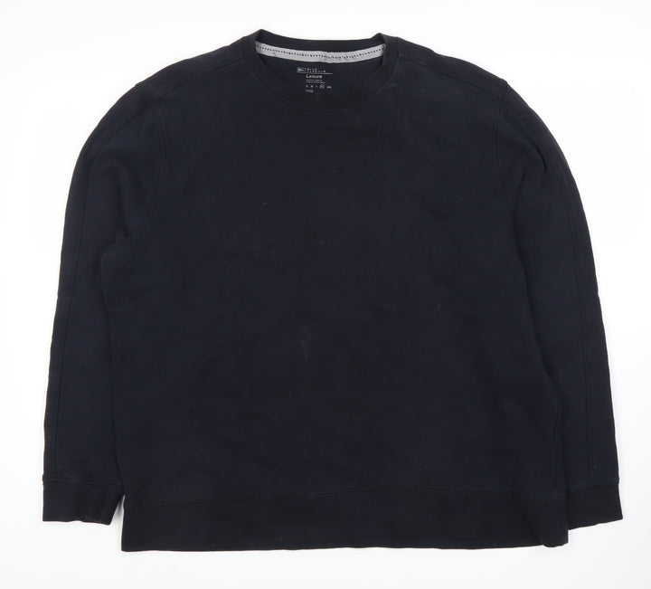 Leisure Men's Black XL Pullover Sweatshirt Classic