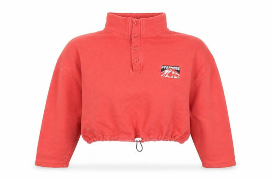 Front view of Urban Outfitters Red Pullover Women's Sweatshirt, S